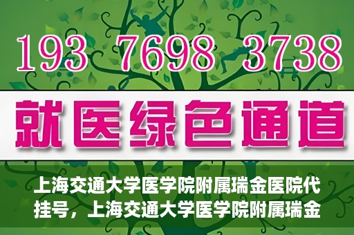 上海交通大学医学院附属瑞金医院代挂号，上海交通大学医学院附属瑞金医院代挂号服务详解