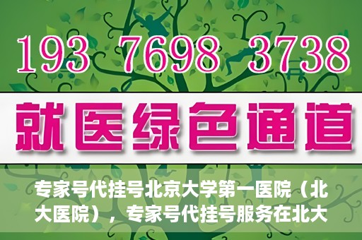 专家号代挂号北京大学第一医院（北大医院），专家号代挂号服务在北大医院，深度解析与指南