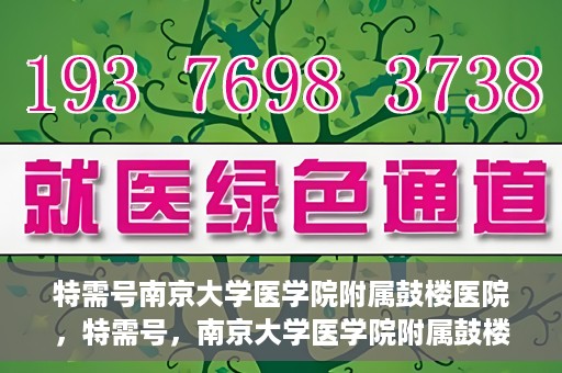 特需号南京大学医学院附属鼓楼医院，特需号，南京大学医学院附属鼓楼医院的医疗之光