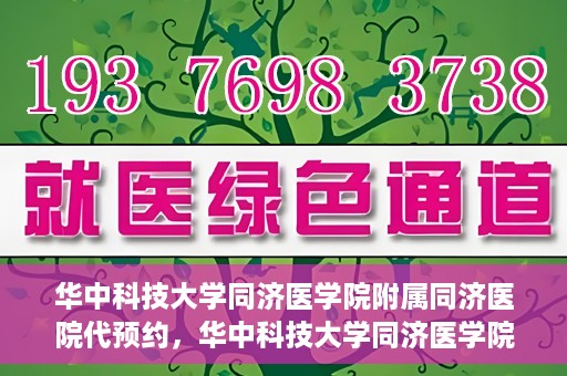 华中科技大学同济医学院附属同济医院代预约，华中科技大学同济医学院附属同济医院便捷预约服务解析