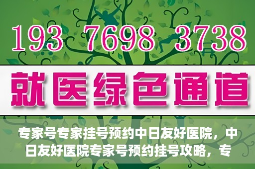 专家号专家挂号预约中日友好医院，中日友好医院专家号预约挂号攻略，专业医疗触手可及