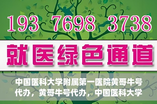 中国医科大学附属第一医院黄哥牛号代办，黄哥牛号代办，中国医科大学附属第一医院挂号服务新动向