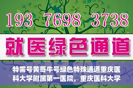 特需号黄哥牛号绿色特殊通道重庆医科大学附属第一医院，重庆医科大学附属第一医院特需号绿色特殊通道黄哥牛号服务