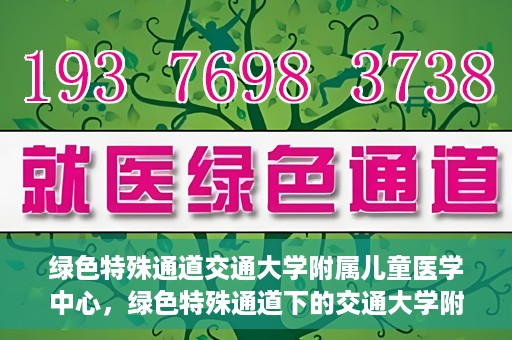 绿色特殊通道交通大学附属儿童医学中心，绿色特殊通道下的交通大学附属儿童医学中心探索