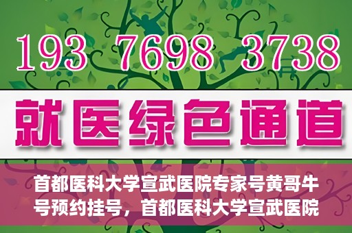 首都医科大学宣武医院专家号黄哥牛号预约挂号，首都医科大学宣武医院专家黄哥牛号预约挂号攻略