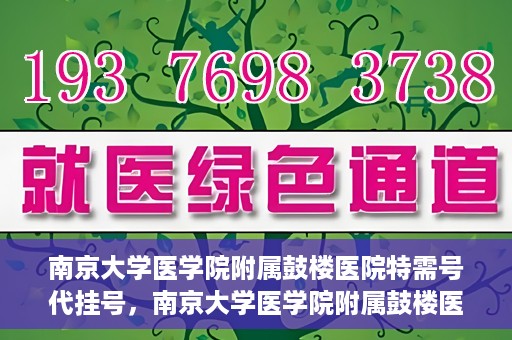 南京大学医学院附属鼓楼医院特需号代挂号，南京大学医学院附属鼓楼医院特需号挂号服务解析