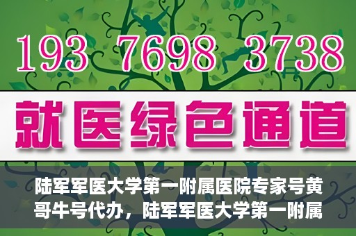 陆军军医大学第一附属医院专家号黄哥牛号代办，陆军军医大学第一附属医院专家号预约咨询与黄哥牛号代办服务