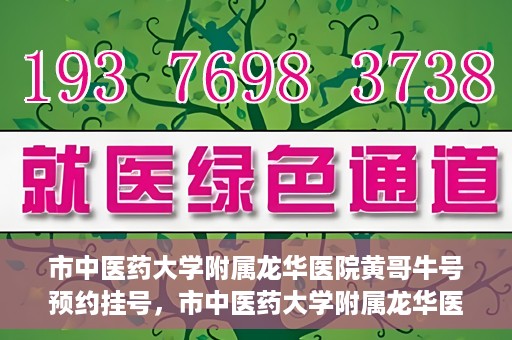 市中医药大学附属龙华医院黄哥牛号预约挂号，市中医药大学附属龙华医院黄哥牛号预约挂号攻略揭秘