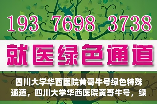 四川大学华西医院黄哥牛号绿色特殊通道，四川大学华西医院黄哥牛号，绿色特殊通道开启生命之门