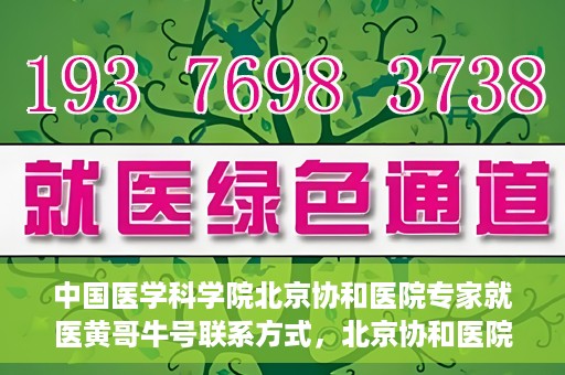 中国医学科学院北京协和医院专家就医黄哥牛号联系方式，北京协和医院专家黄哥牛号联系方式及就医指南
