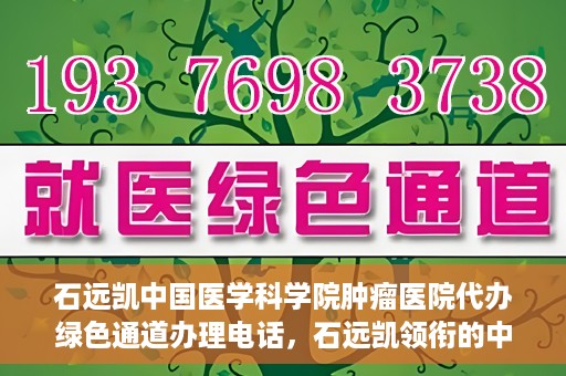 石远凯中国医学科学院肿瘤医院代办绿色通道办理电话，石远凯领衔的中国医学科学院肿瘤医院绿色通道办理电话及流程解析