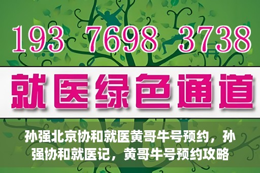 孙强北京协和就医黄哥牛号预约，孙强协和就医记，黄哥牛号预约攻略