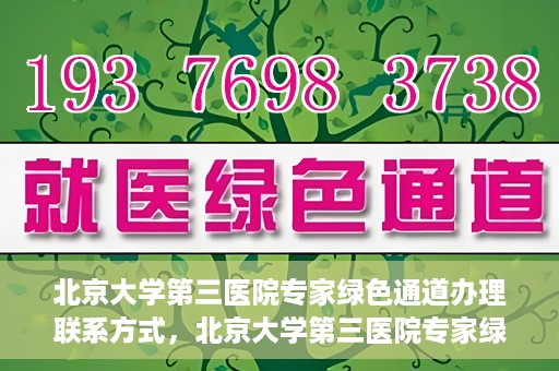 北京大学第三医院专家绿色通道办理联系方式，北京大学第三医院专家绿色通道办理指南，专家联系方式全解析