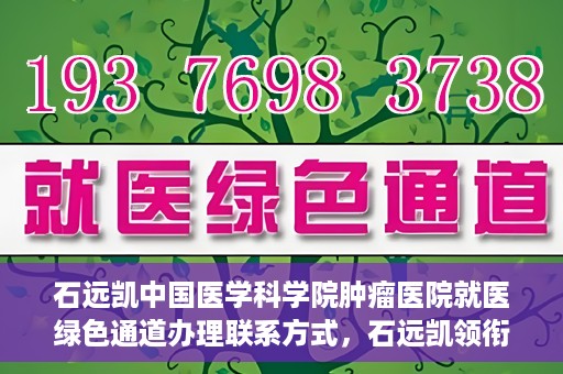 石远凯中国医学科学院肿瘤医院就医绿色通道办理联系方式，石远凯领衔的中国医学科学院肿瘤医院就医绿色通道办理指南与联系方式
