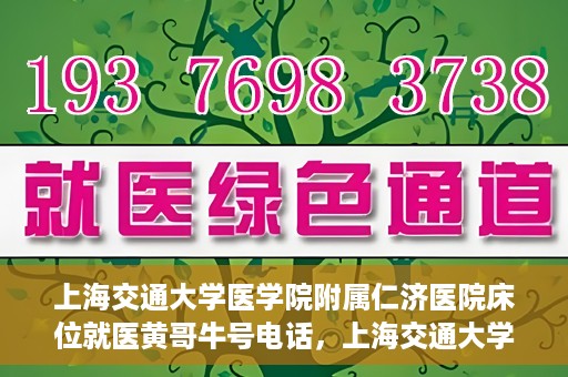上海交通大学医学院附属仁济医院床位就医黄哥牛号电话，上海交通大学医学院附属仁济医院床位就医信息及黄哥牛号电话详解