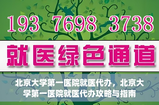 北京大学第一医院就医代办，北京大学第一医院就医代办攻略与指南