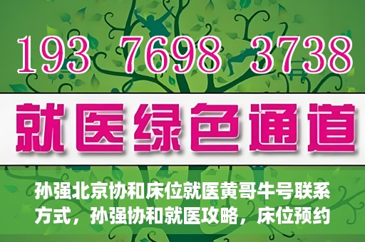 孙强北京协和床位就医黄哥牛号联系方式，孙强协和就医攻略，床位预约与黄哥牛号联系方式揭秘