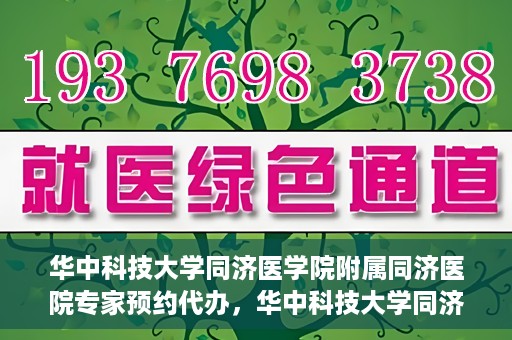 华中科技大学同济医学院附属同济医院专家预约代办，华中科技大学同济医院专家预约代办服务详解
