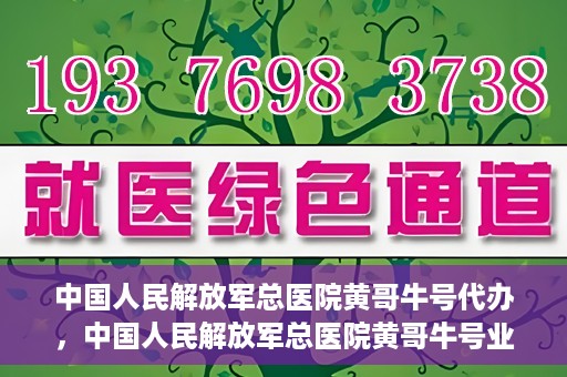 中国人民解放军总医院黄哥牛号代办，中国人民解放军总医院黄哥牛号业务代办揭秘