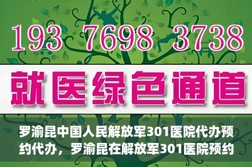 罗渝昆中国人民解放军301医院代办预约代办，罗渝昆在解放军301医院预约代办的便捷之路