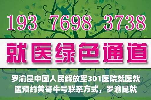 罗渝昆中国人民解放军301医院就医就医预约黄哥牛号联系方式，罗渝昆就医之路，中国人民解放军301医院预约挂号攻略及联系方式揭秘