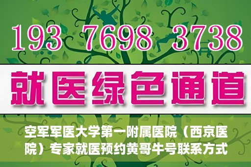 空军军医大学第一附属医院（西京医院）专家就医预约黄哥牛号联系方式，空军军医大学第一附属医院黄哥牛号专家预约联系方式揭秘