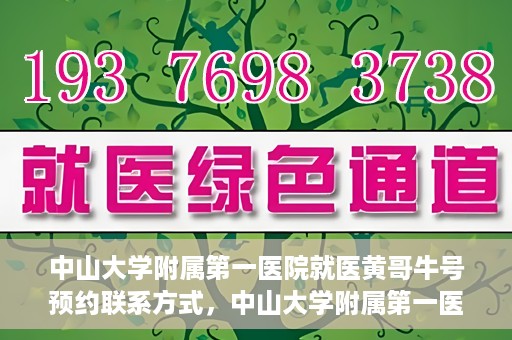 中山大学附属第一医院就医黄哥牛号预约联系方式，中山大学附属第一医院黄哥牛号预约挂号联系方式解析