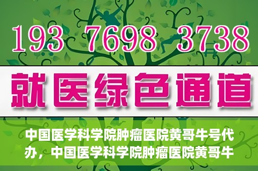 中国医学科学院肿瘤医院黄哥牛号代办，中国医学科学院肿瘤医院黄哥牛号挂号代办服务解析