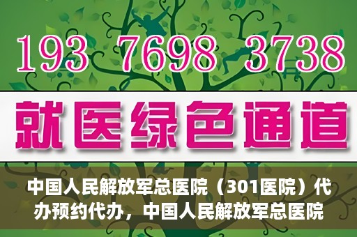 中国人民解放军总医院（301医院）代办预约代办，中国人民解放军总医院（301医院）预约代办服务详解