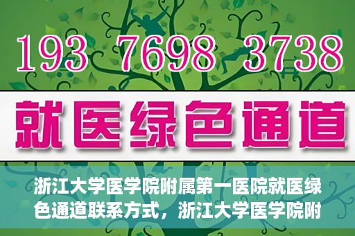 浙江大学医学院附属第一医院就医绿色通道联系方式，浙江大学医学院附属第一医院就医绿色通道详解及联系方式指南
