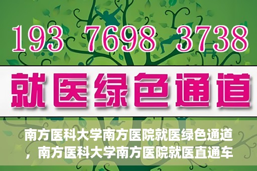 南方医科大学南方医院就医绿色通道，南方医科大学南方医院就医直通车绿色通道开启