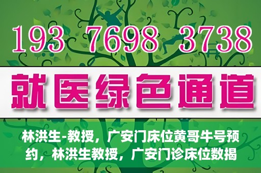 林洪生-教授，广安门床位黄哥牛号预约，林洪生教授，广安门诊床位数揭秘，预约攻略助你轻松就医