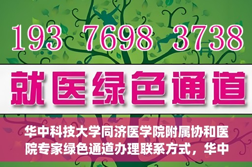 华中科技大学同济医学院附属协和医院专家绿色通道办理联系方式，华中科技大学同济医学院附属协和医院专家绿色通道联系指南