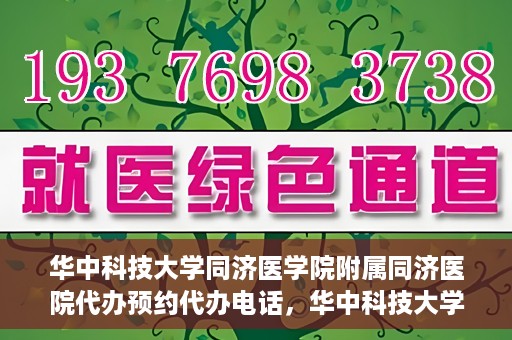 华中科技大学同济医学院附属同济医院代办预约代办电话，华中科技大学同济医院预约代办服务热线解析