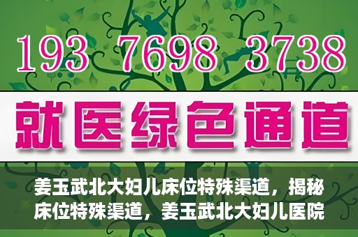 姜玉武北大妇儿床位特殊渠道，揭秘床位特殊渠道，姜玉武北大妇儿医院背后的故事