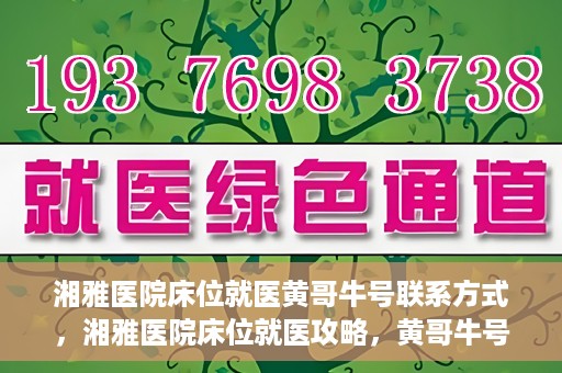 湘雅医院床位就医黄哥牛号联系方式，湘雅医院床位就医攻略，黄哥牛号联系方式揭秘