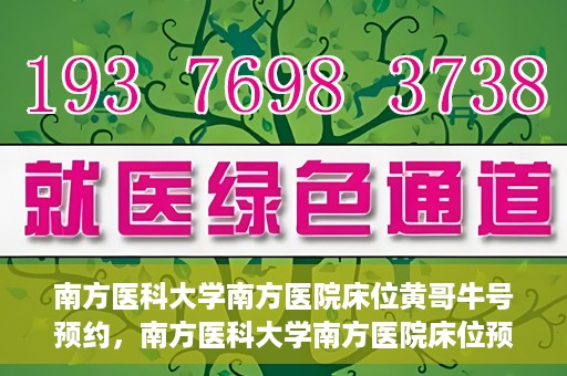 南方医科大学南方医院床位黄哥牛号预约，南方医科大学南方医院床位预约攻略，黄哥牛号预约解析