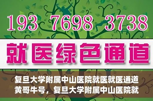 复旦大学附属中山医院就医就医通道黄哥牛号，复旦大学附属中山医院就医通道揭秘，黄哥牛号领航健康之路