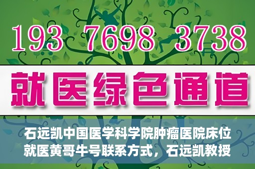 石远凯中国医学科学院肿瘤医院床位就医黄哥牛号联系方式，石远凯教授团队就医攻略，黄哥牛联系方式及中国医学科学院肿瘤医院床位预约指南