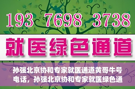 孙强北京协和专家就医通道黄哥牛号电话，孙强北京协和专家就医绿色通道与黄哥牛号电话揭秘