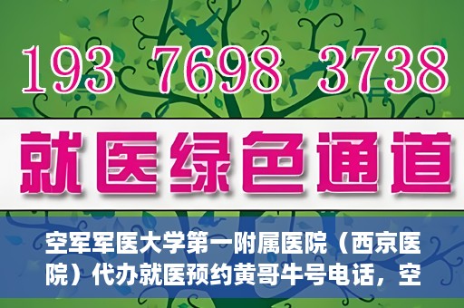 空军军医大学第一附属医院（西京医院）代办就医预约黄哥牛号电话，空军军医大学第一附属医院（西京医院）预约就医黄哥热线电话揭秘