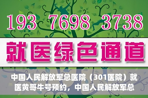 中国人民解放军总医院（301医院）就医黄哥牛号预约，中国人民解放军总医院（301医院）黄哥牛号预约挂号攻略
