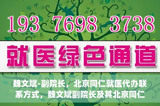 魏文斌-副院长，北京同仁就医代办联系方式，魏文斌副院长及其北京同仁医院就医代办联系方式解析