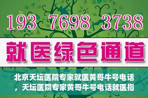 北京天坛医院专家就医黄哥牛号电话，天坛医院专家黄哥牛号电话就医指南，专业医疗团队为您解答疑难病症