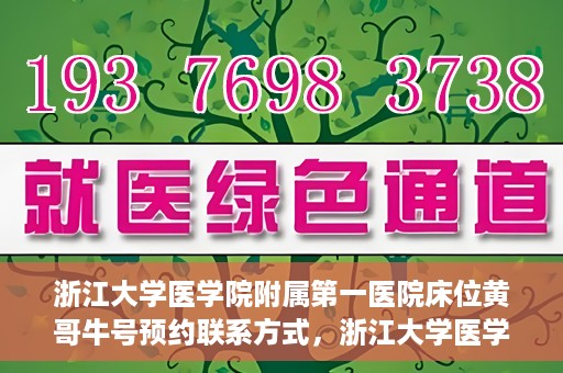 浙江大学医学院附属第一医院床位黄哥牛号预约联系方式，浙江大学医学院附属第一医院床位预约攻略，黄哥牛号预约联系方式揭秘