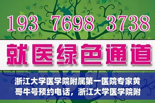 浙江大学医学院附属第一医院专家黄哥牛号预约电话，浙江大学医学院附属第一医院专家黄哥牛号预约热线揭秘