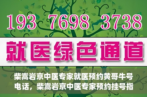 柴嵩岩京中医专家就医预约黄哥牛号电话，柴嵩岩京中医专家预约挂号指南，快速就医通道揭秘，黄哥牛号电话一键预约！
