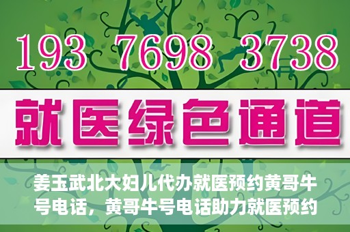 姜玉武北大妇儿代办就医预约黄哥牛号电话，黄哥牛号电话助力就医预约，姜玉武教授在北大妇儿医院的便捷就医之路