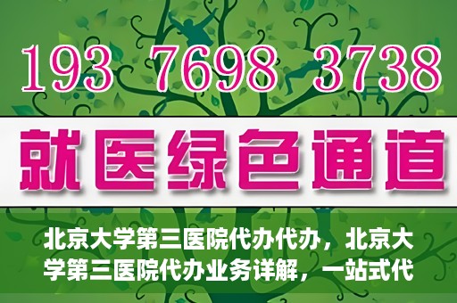 北京大学第三医院代办代办，北京大学第三医院代办业务详解，一站式代办服务助力就医无忧