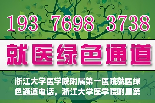 浙江大学医学院附属第一医院就医绿色通道电话，浙江大学医学院附属第一医院就医绿色通道服务热线解析及体验分享